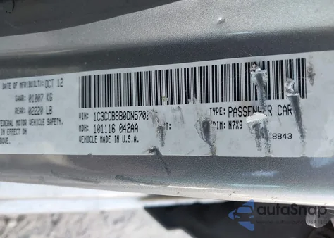 2013 Chrysler 200 Touring z USA, uszkodzony, nr VIN 1C3CCBBB0DN570222